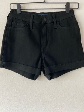 Hollister Black High Rise Stretch Denim Shorts Size 2